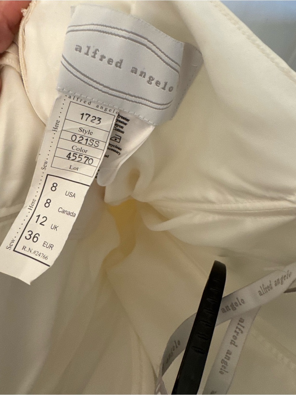Ivory Halter Dress with Embroidered Bodice - Picture 4 of 6